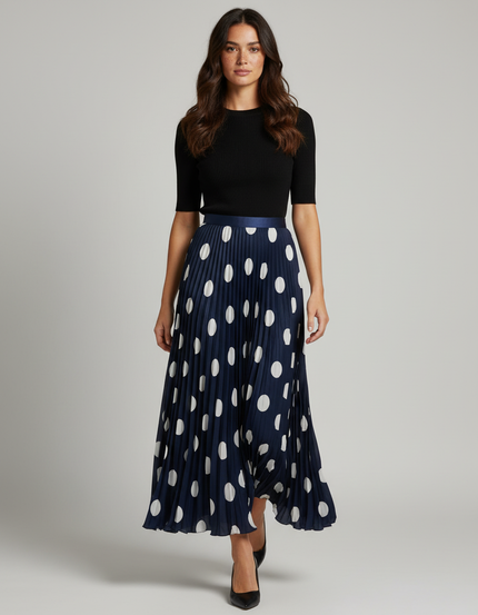 jupe plissée longue chic