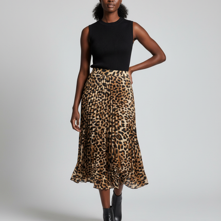 Collection image for: Jupe Plissée Leopard