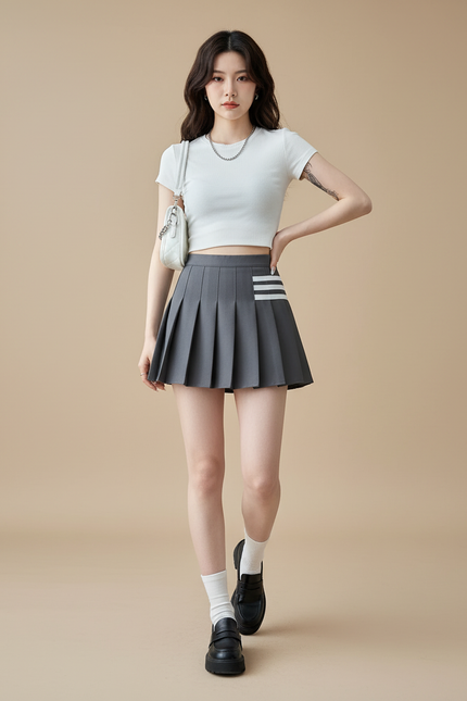 Jupe Plissée mini Y2k chic