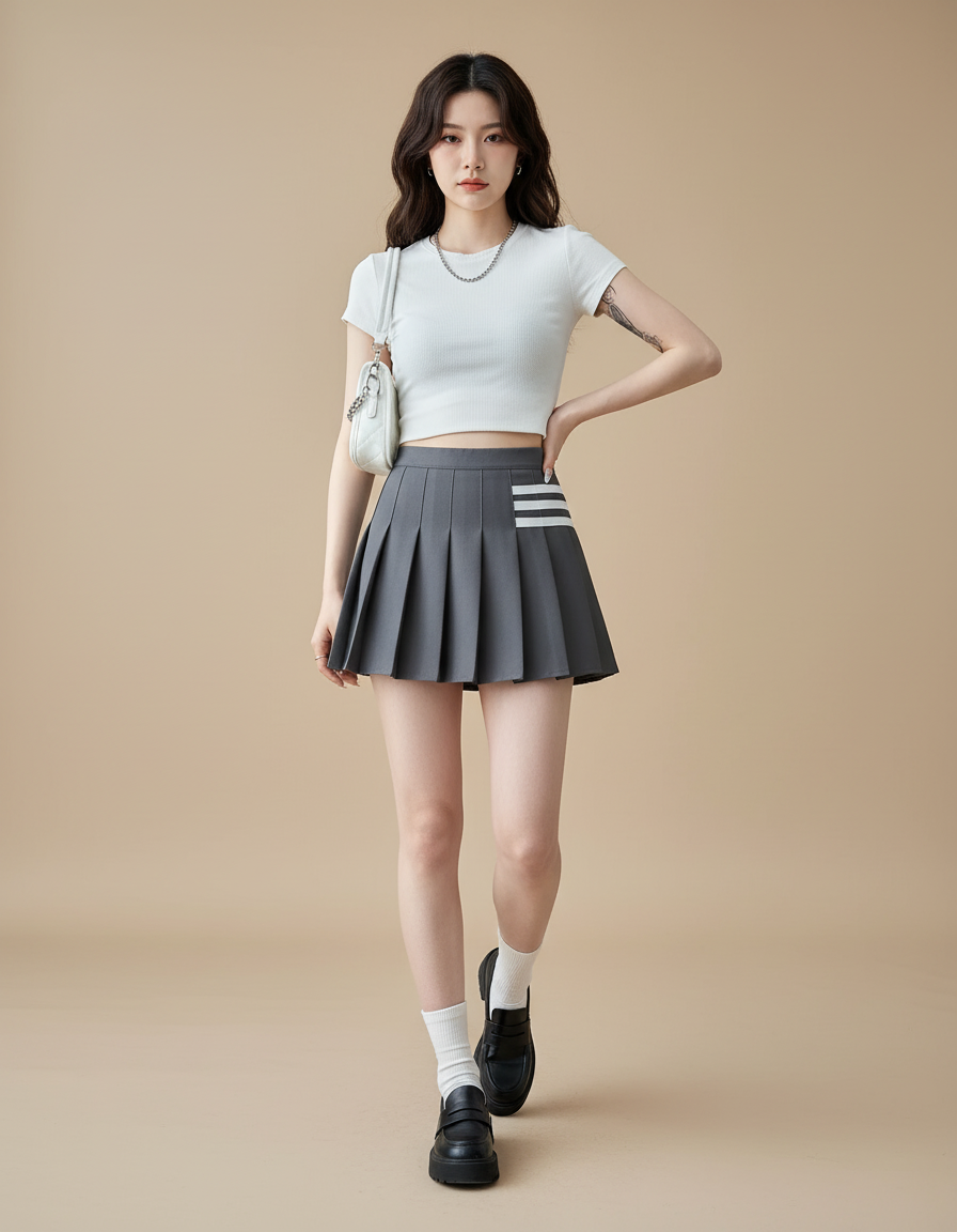 Jupe Plissée mini Y2k chic