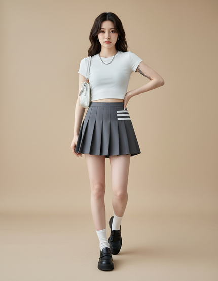 Jupe Plissée mini Y2k chic