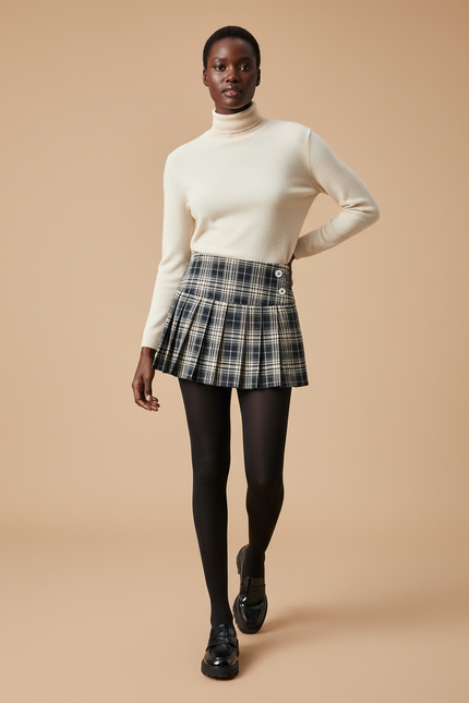 Jupe Plissée carreaux mini preppy