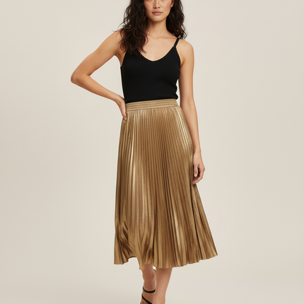 Collection image for: Jupe Plissée Dorée