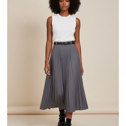 Collection image for: Jupe Grise Plissée