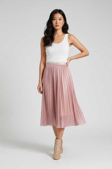 jupe plissée irisée