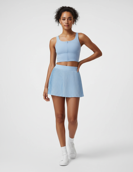 Jupe Plissée mini bleu ciel sportive