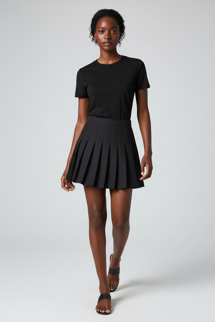 Jupe Plissée Noire Mini Chic originale
