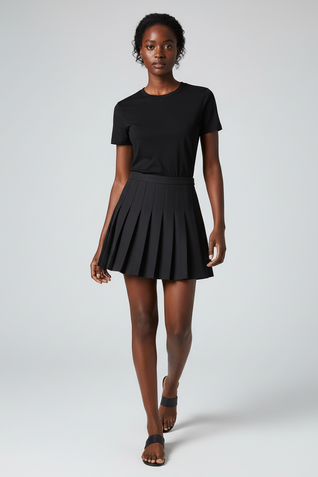 Jupe Plissée Noire Mini Chic originale