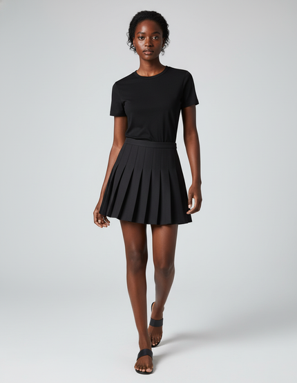 Jupe Plissée Noire Mini Chic originale