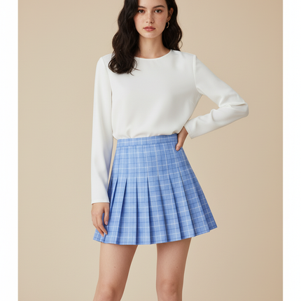 Collection image for: Jupe Plissée Carreaux