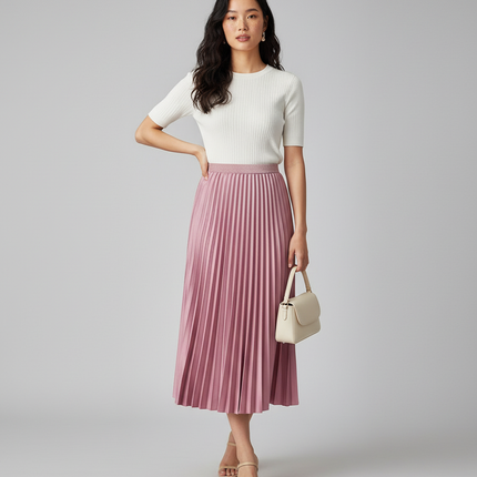 Collection image for: Jupe Plissée Rose