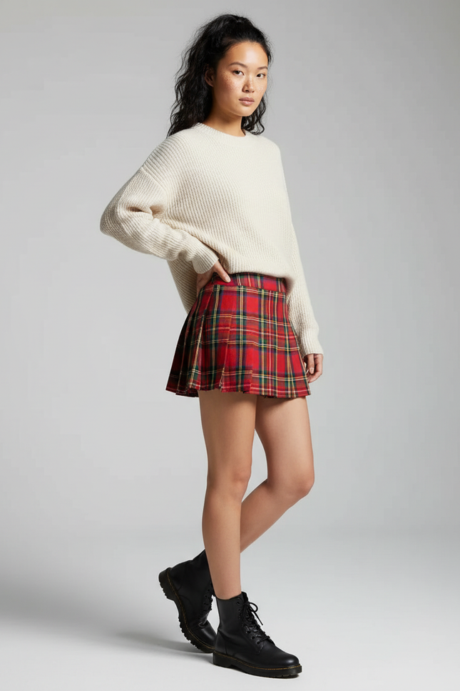 jupe plissée kilt