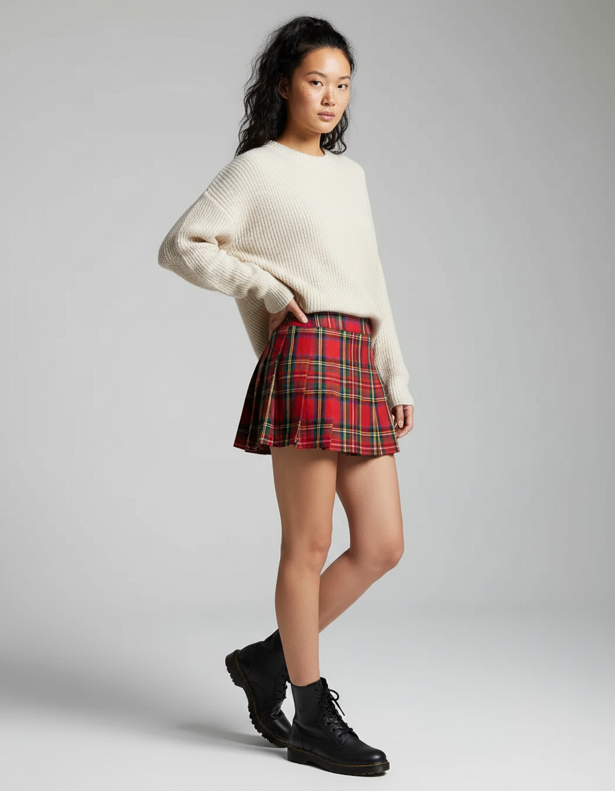 jupe plissée kilt