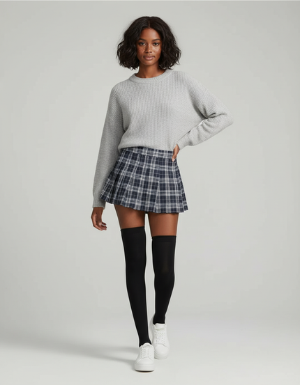 jupe plissée short
