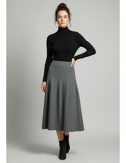 jupe plissée maille