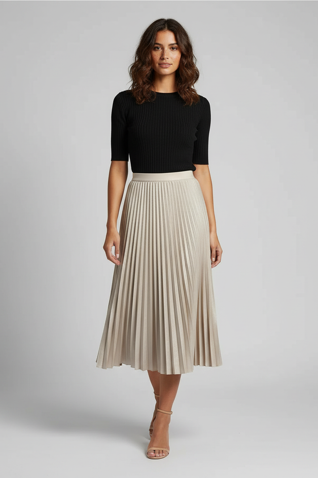 jupe plissée femme ronde