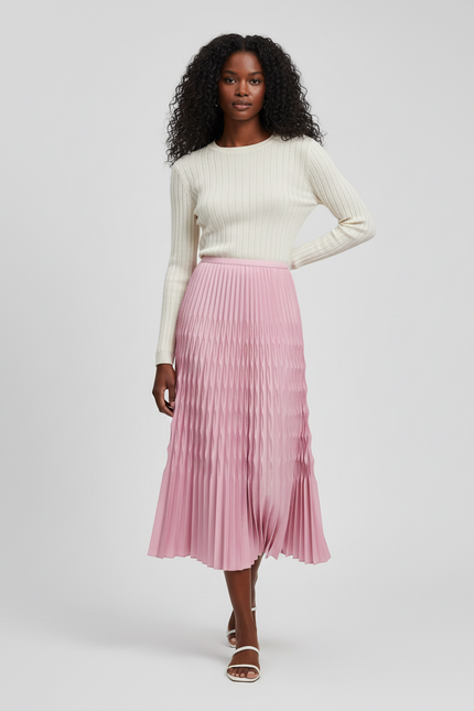 jupe midi plissée femme