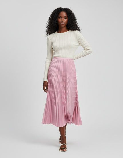 jupe midi plissée femme