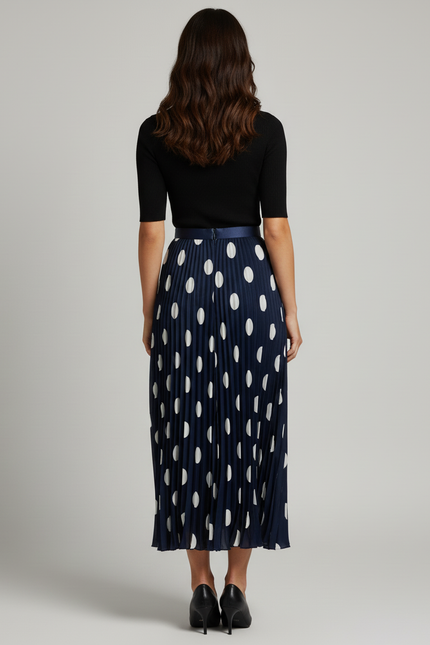 jupe plissée longue chic