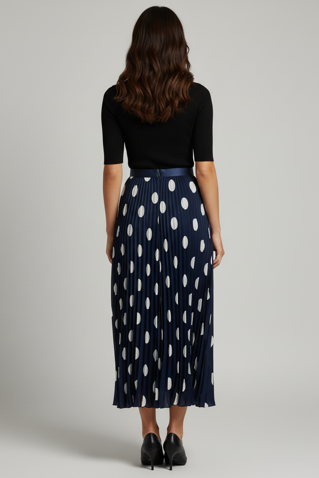 jupe plissée longue chic