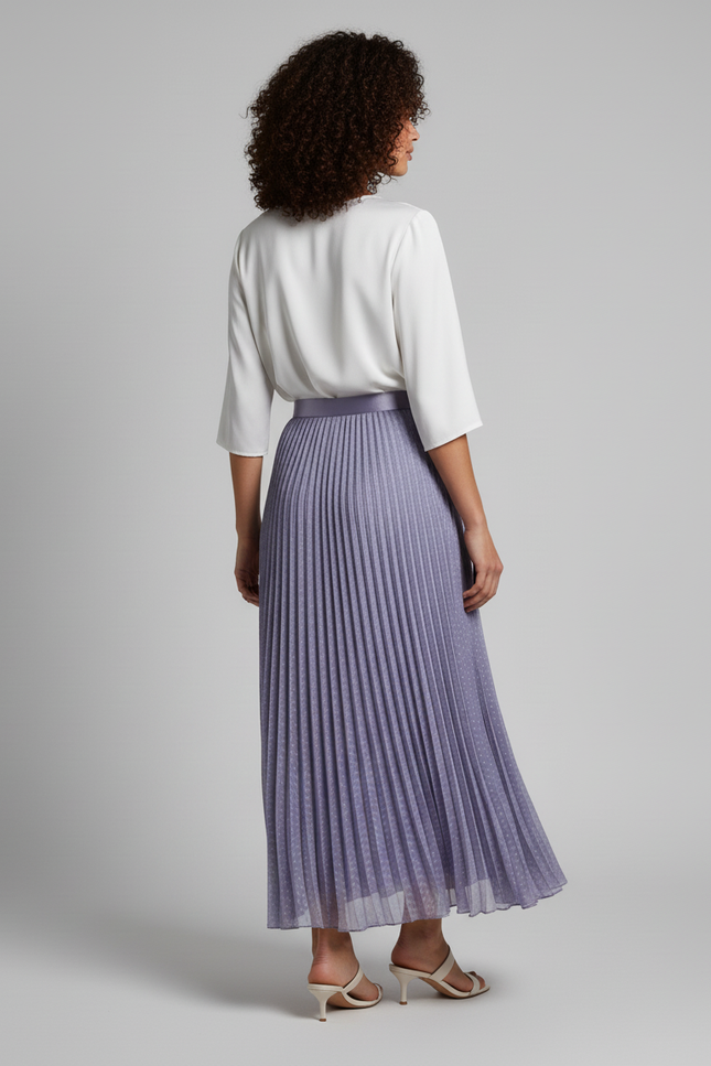 jupe plissée violette