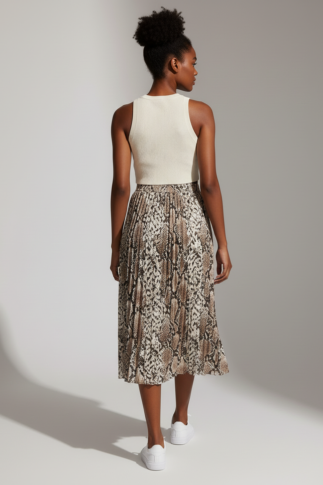 jupe plissée serpent