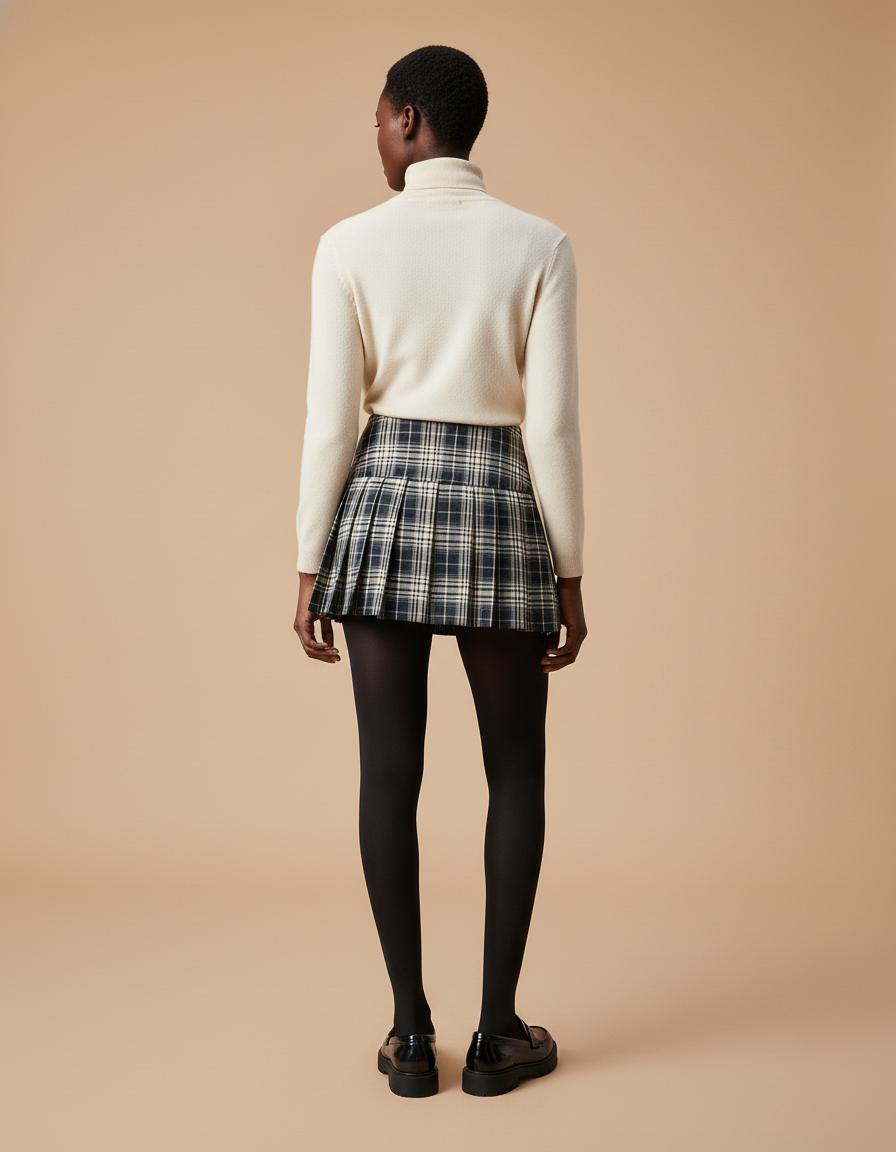 Jupe Plissée carreaux mini preppy