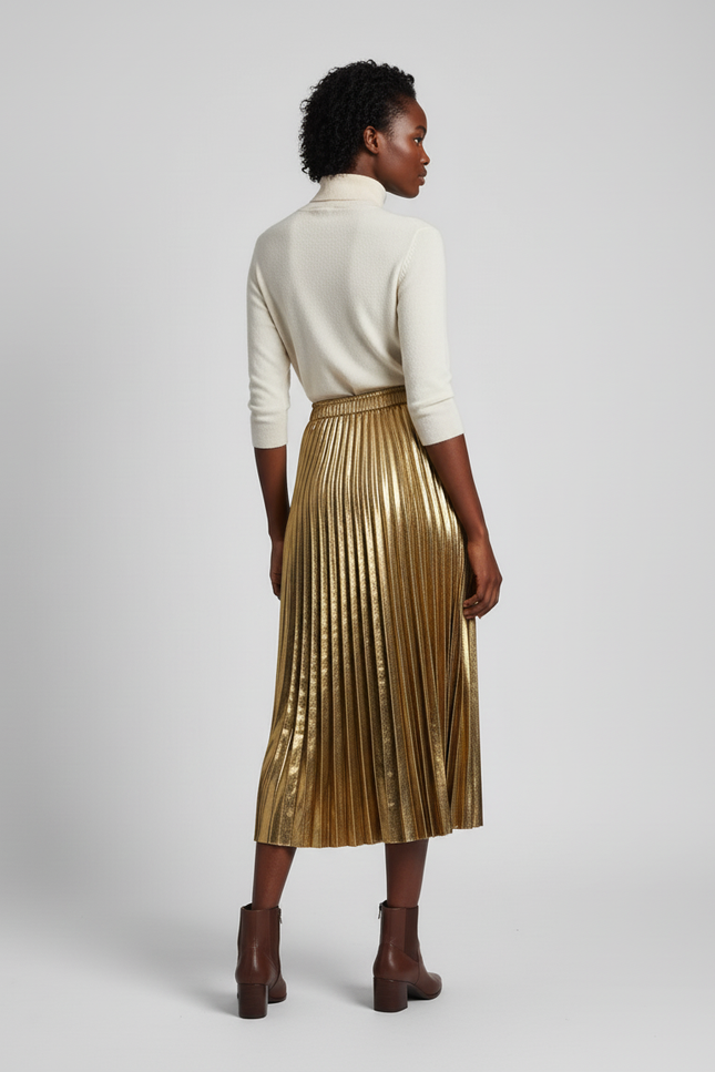 jupe plissée automne