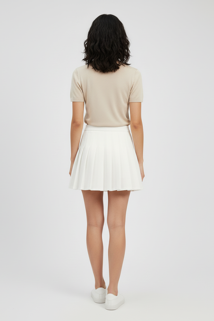 jupe plissée blanche mariage