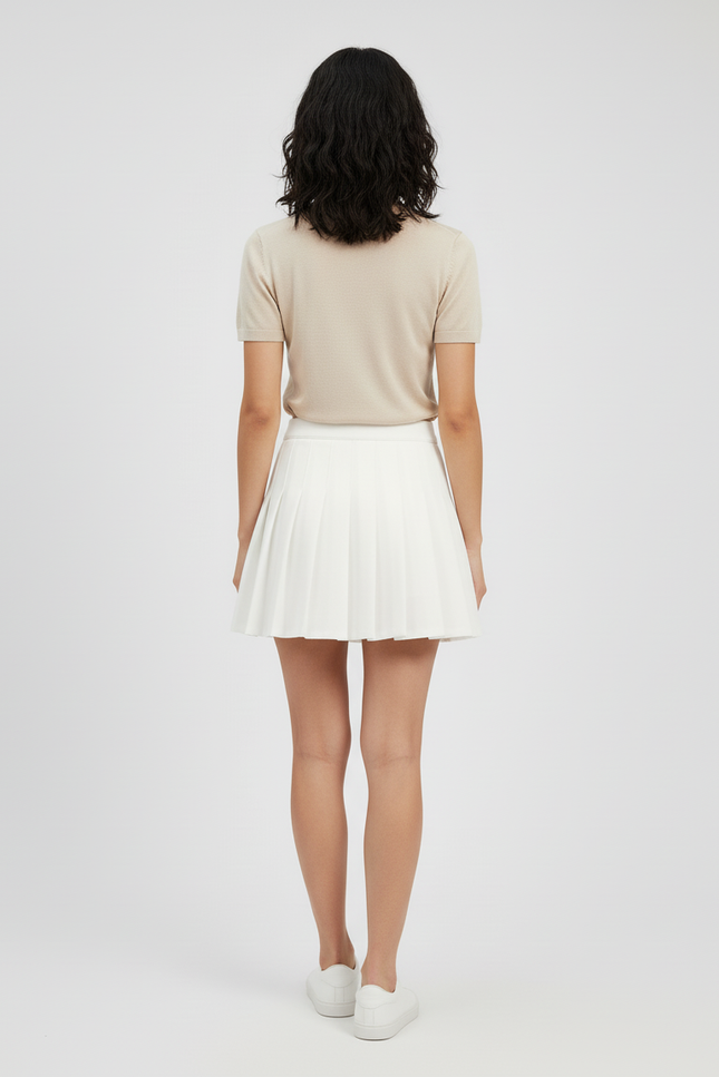 jupe plissée blanche mariage