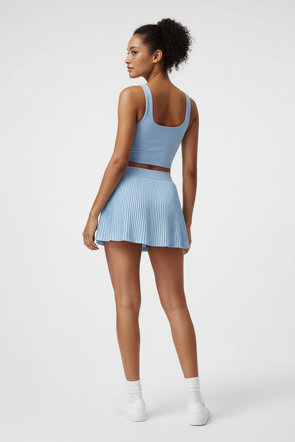Jupe Plissée mini bleu ciel sportive