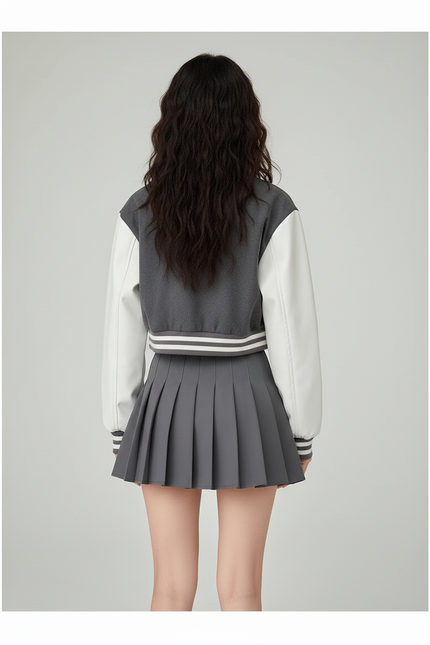 jupe crayon plissée