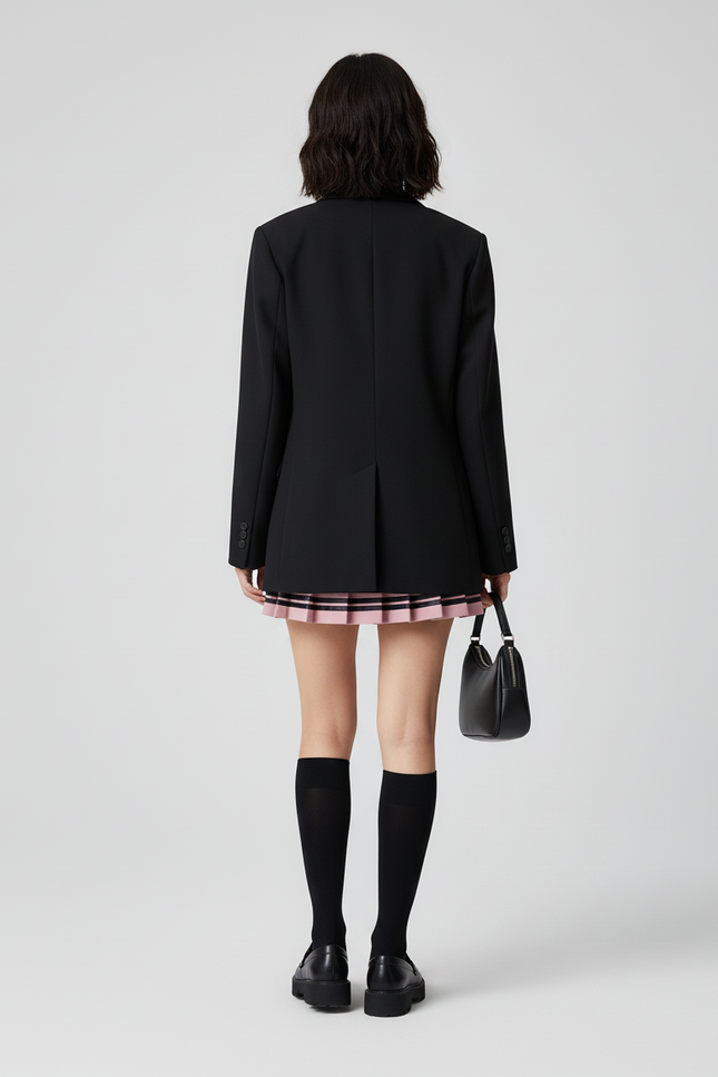 Jupe Plissée rose mini chic raffinée