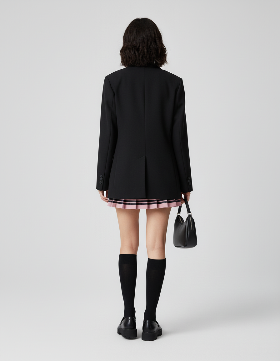 Jupe Plissée rose mini chic raffinée