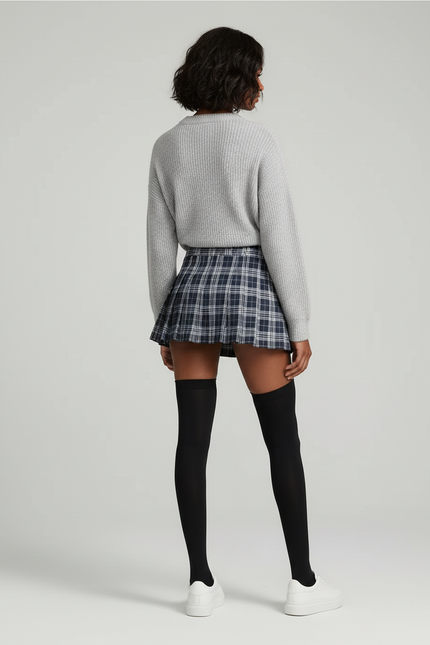 jupe plissée short