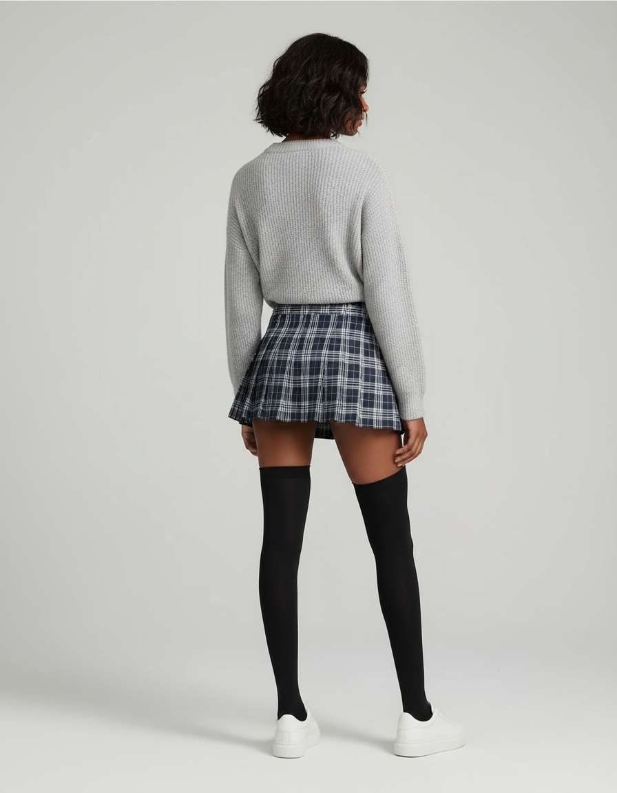 jupe plissée short