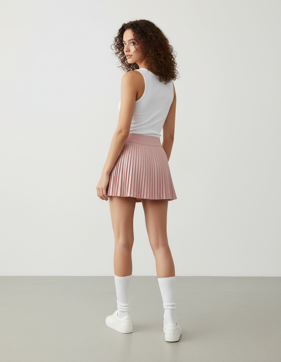 Jupe Plissée rose mini tennis