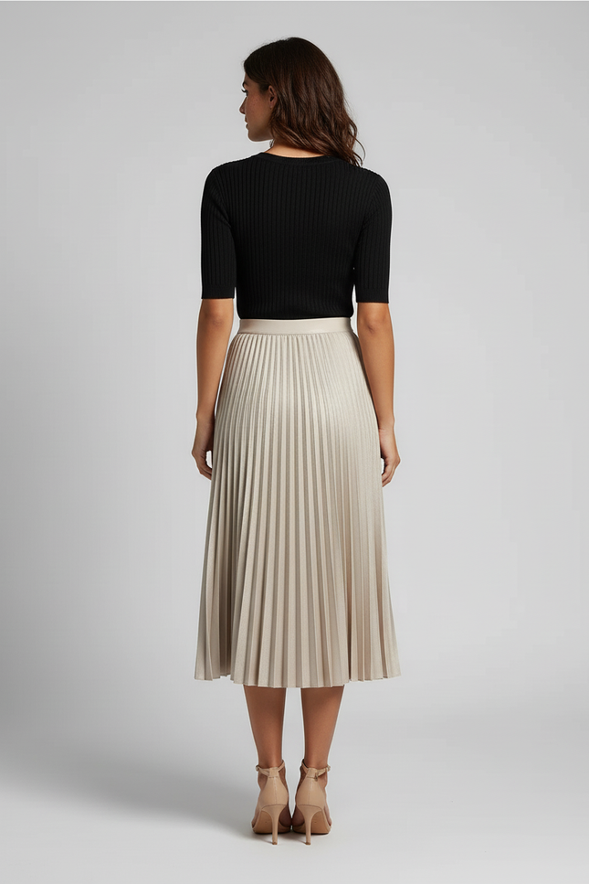 jupe plissée femme ronde