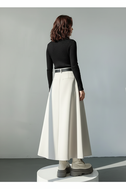 jupe culotte plissée longue