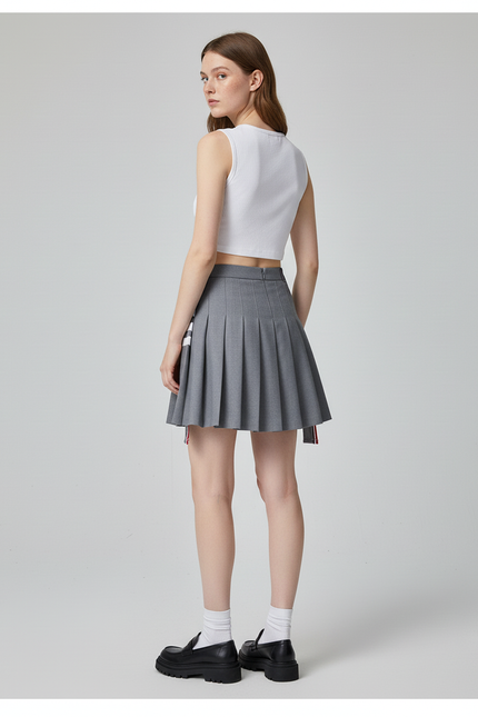 Jupe Plissée grise mini Y2k tendance