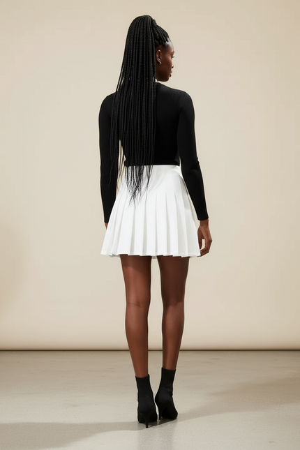 jupe plissée coton
