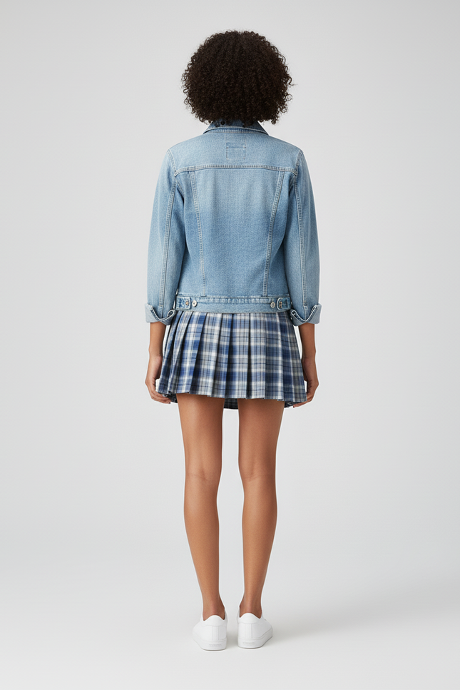 Jupe Plissée mini écolière chic