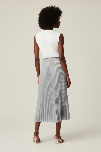 jupe plissée midi femme