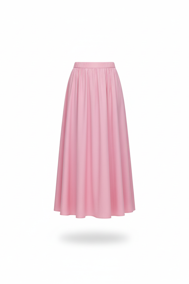 Jupe Plissée Rose Fluide A-line