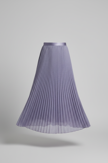 jupe plissée violette