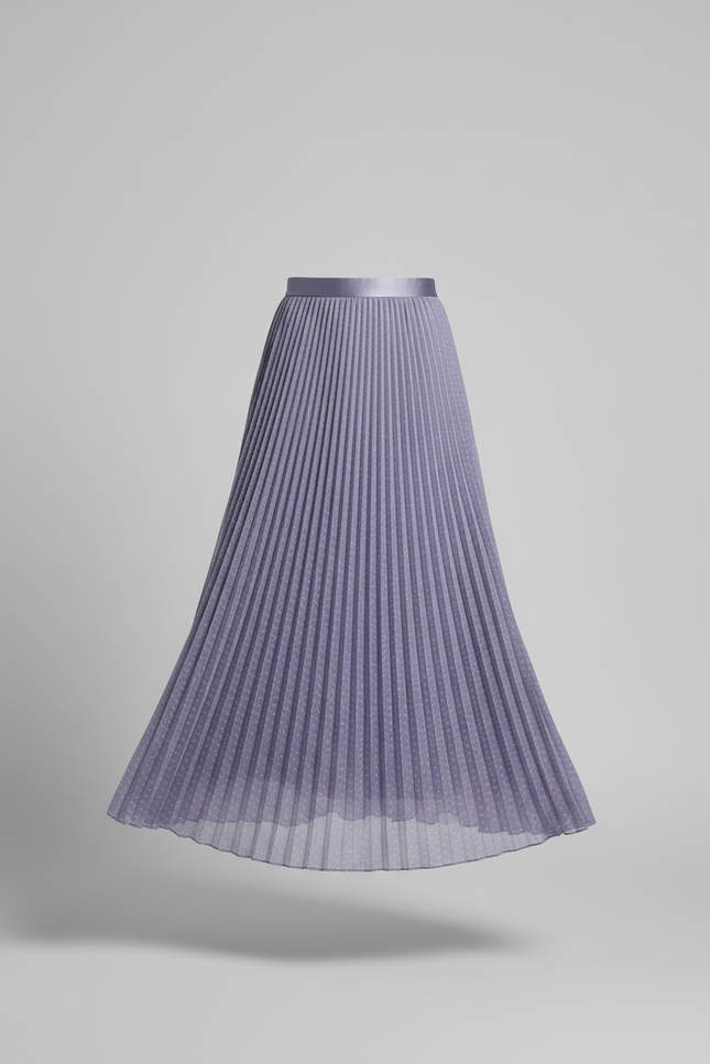jupe plissée violette