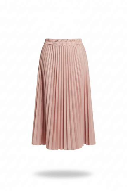 jupe plissée vieux rose