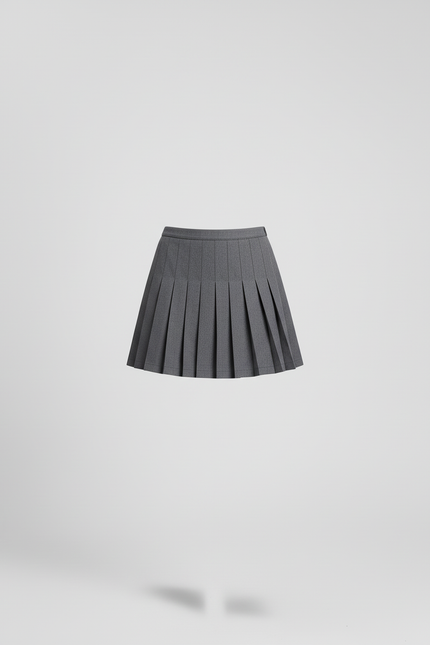 Jupe Plissée grise mini chic