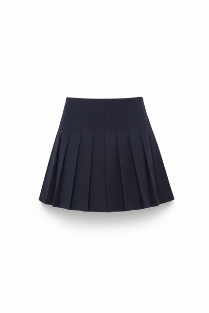 Jupe Plissée Bleue Marine Mini Chic