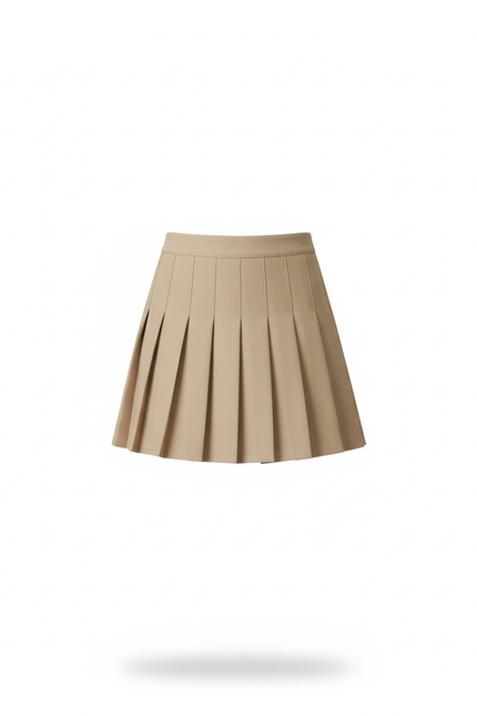 Jupe Plissée Kaki Mini Coréenne